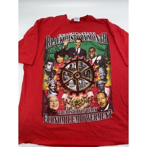 Black History Month Shirt 2XL‎ Martin Luther King Obama Rosa Parks Double sided
